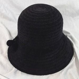Betmar New York black velvet hat